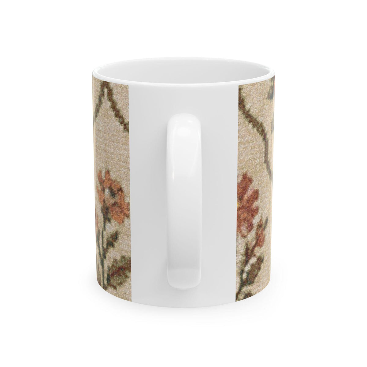 Vintage Floral Pattern Mug | Persian Rug Inspired Ceramic Mug