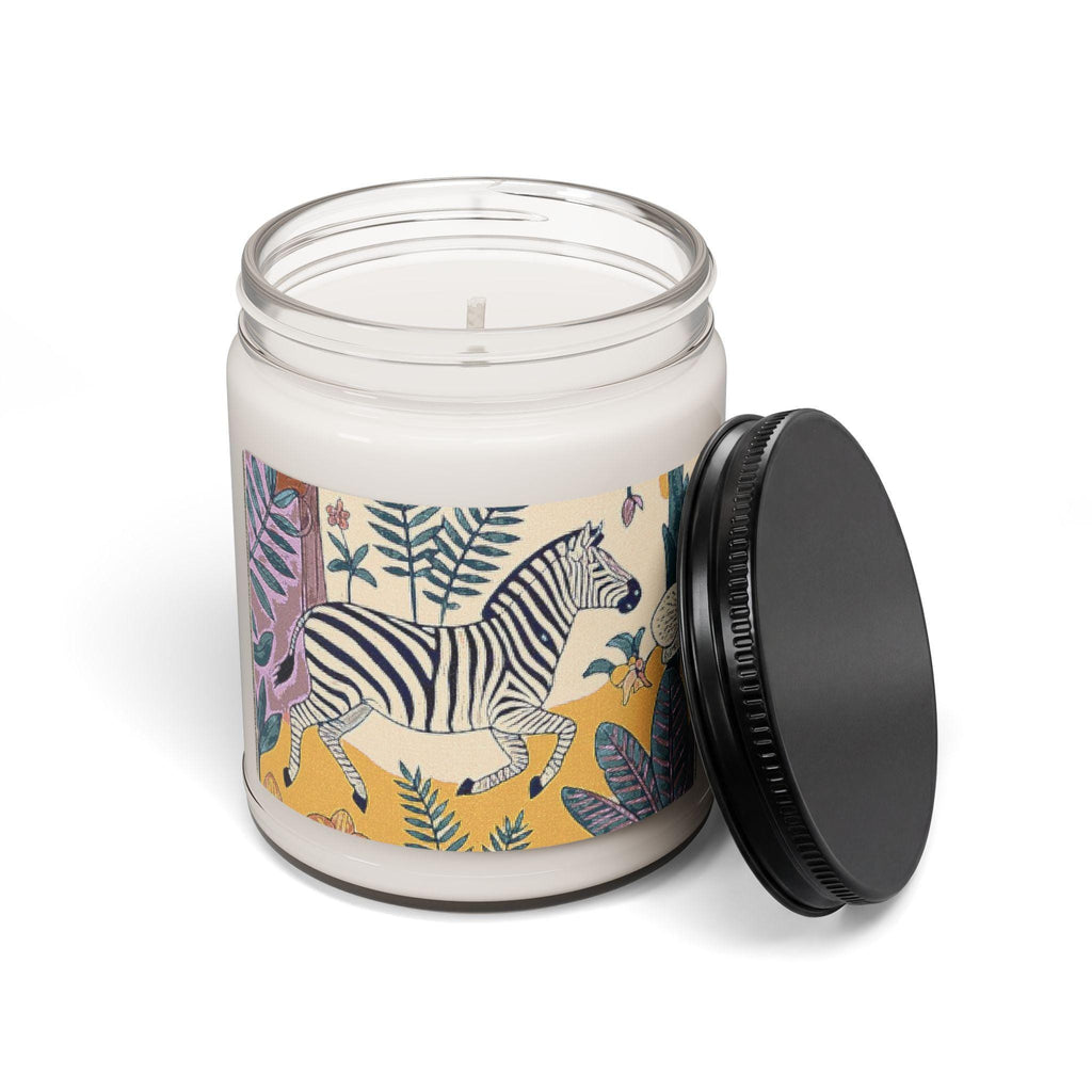 Zebra Jungle Illustration Candle | Soy Candle, 9oz