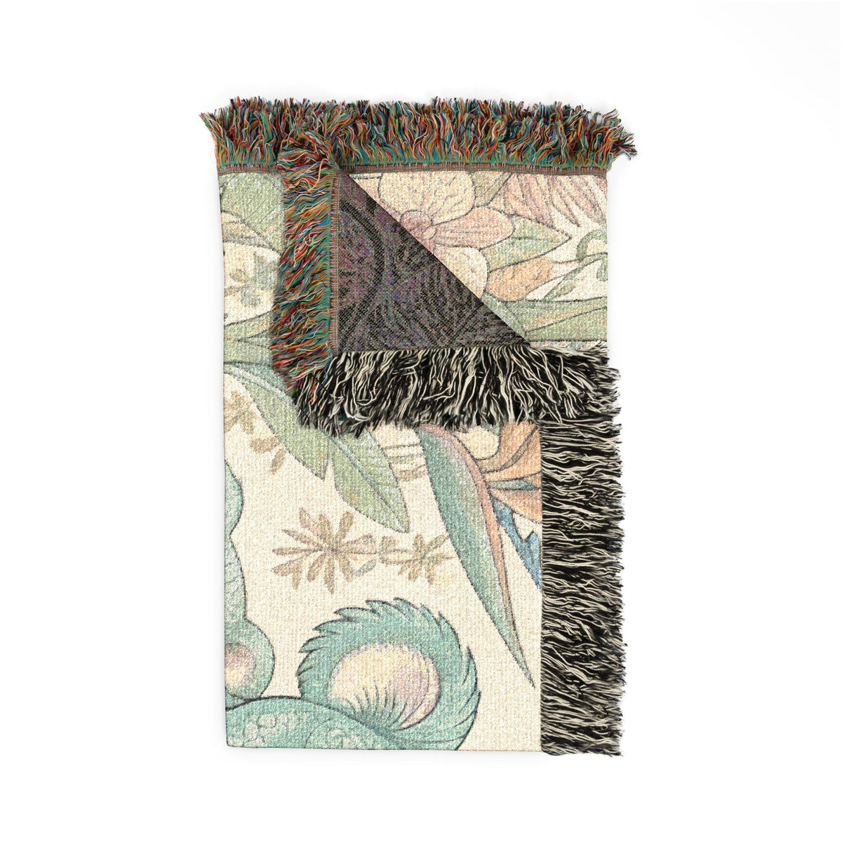 Koala Mother and Baby Woven Blanket | Botanical Nursery Throw, Woodland Animal Decor