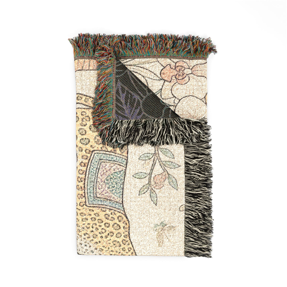 Tropical Leopard Woven Blanket I Animal Throw