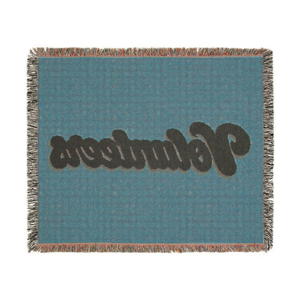 Volunteers Woven Blanket | Retro Script Throw, Team Volunteer Decor