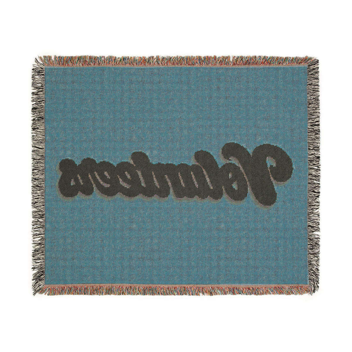 Volunteers Woven Blanket | Retro Script Throw, Team Volunteer Decor