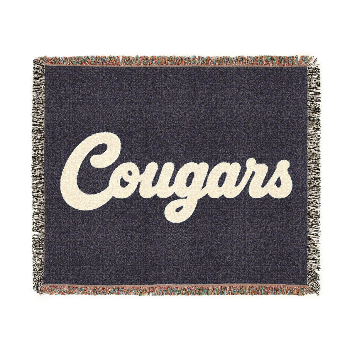 Cougars Script Logo Woven Blanket | Team Pride Throw