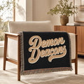 Demon Deacons Woven Blanket | Script Logo Throw, Team Spirit Decor