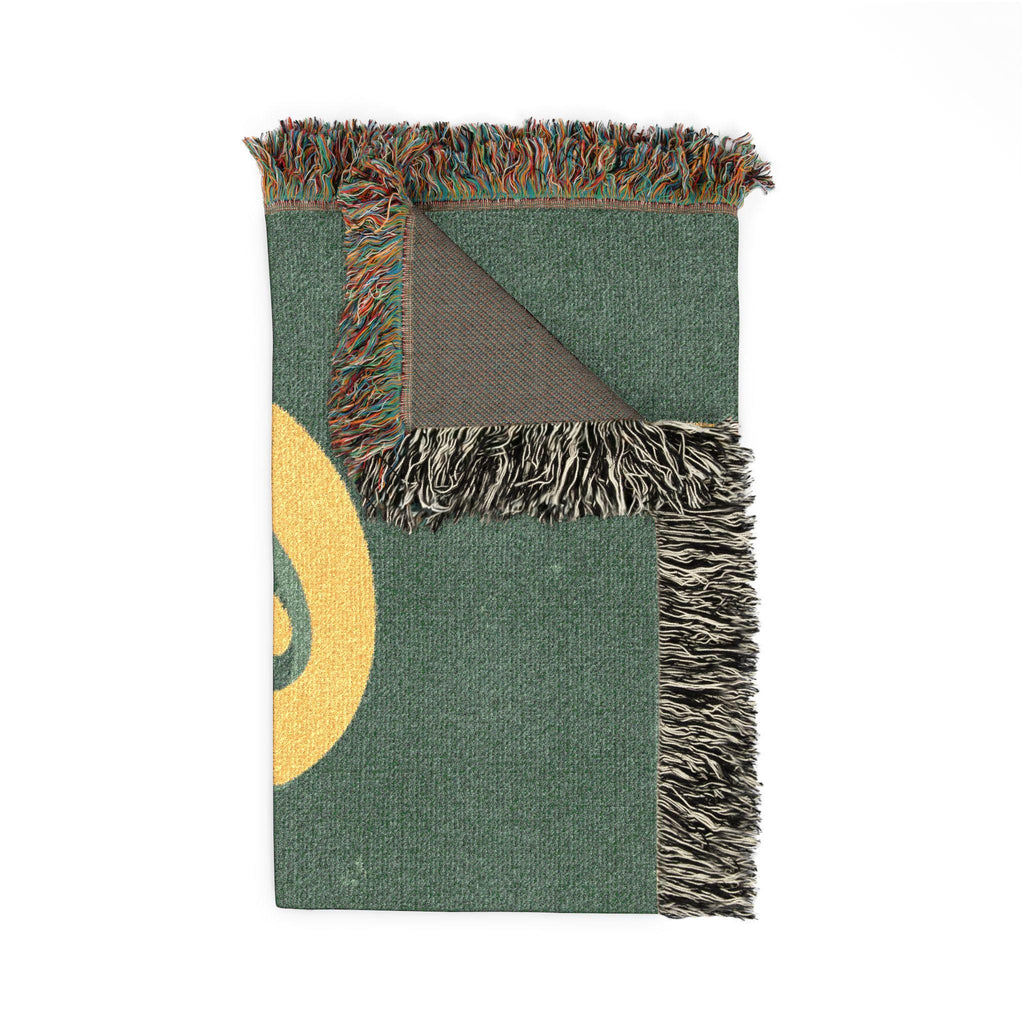 Ducks script logo Woven Blanket | collegiate team throw, fringed tapestry