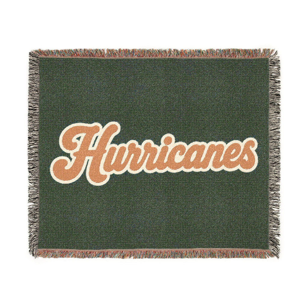 Hurricanes Script Logo Woven Blanket | Team Script Throw