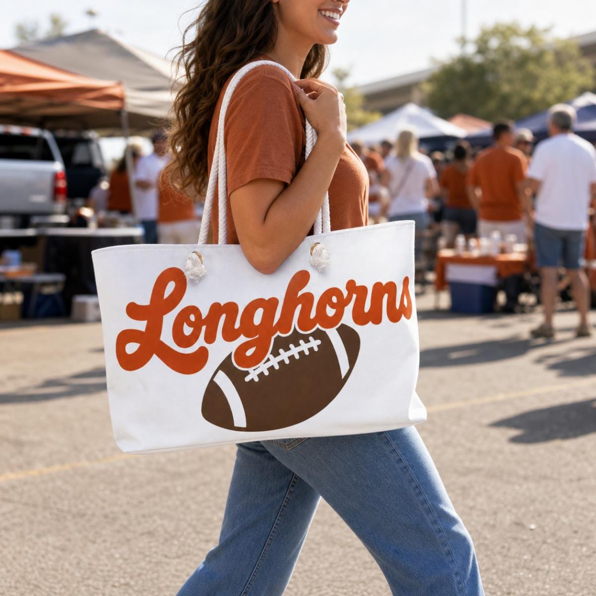 Longhorns Football Weekender Bag | Oversized Travel Tote