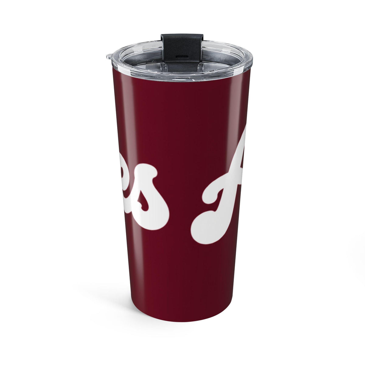 Aggies Script Tumbler 20oz | Maroon White Logo Travel Cup