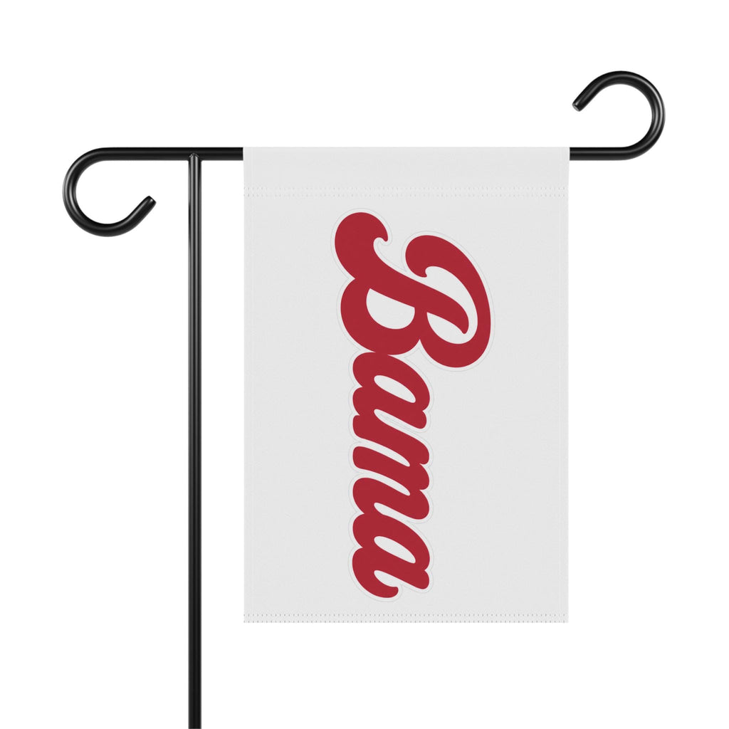 Alabama Script Garden Flag | Vertical Crimson Script Yard Banner