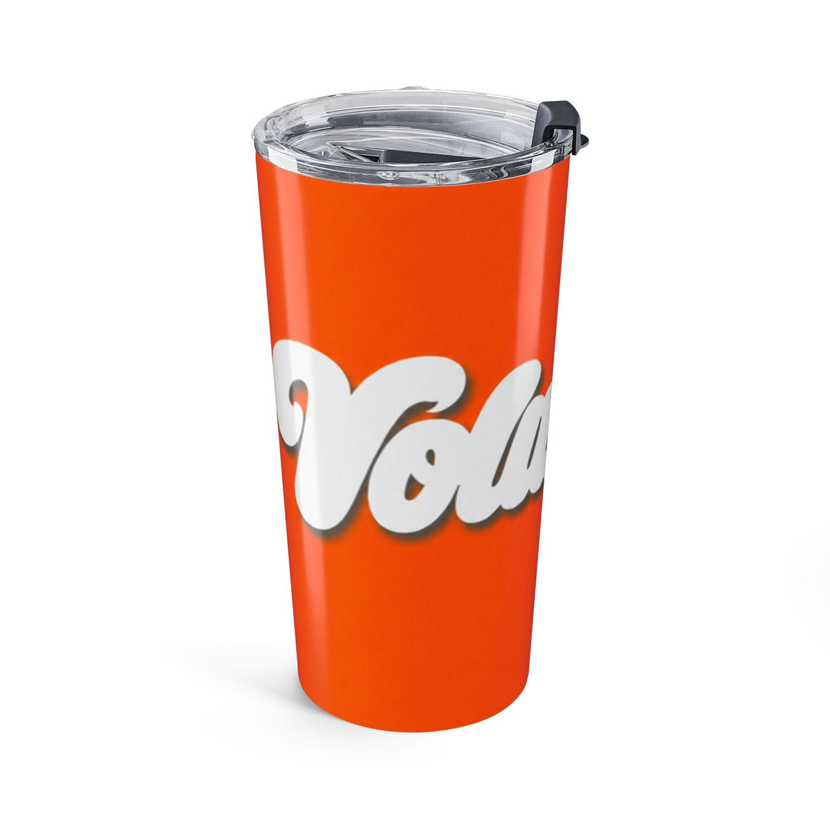 Retro Script Name Tumbler | Volunteers Orange 20oz Travel Cup