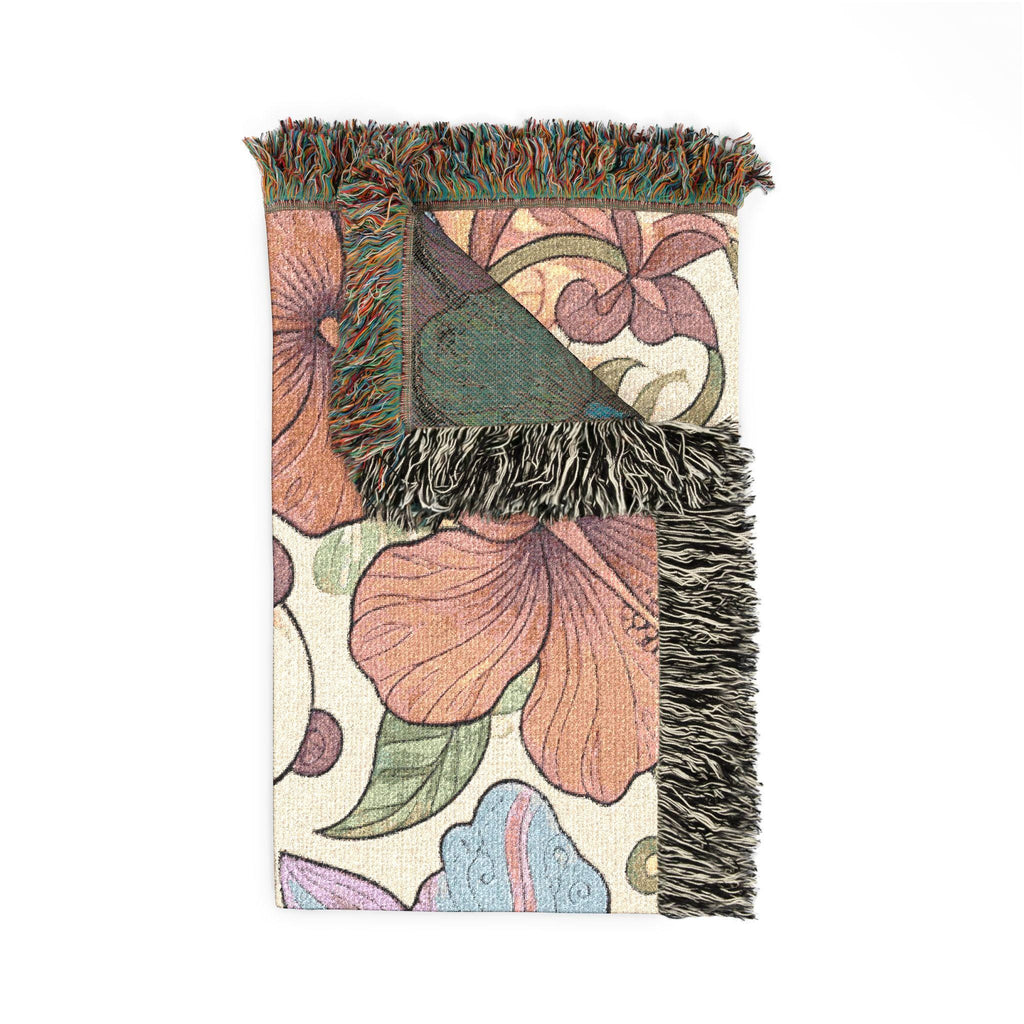 Tropical Panda Bear Woven Blanket I Animal Throw