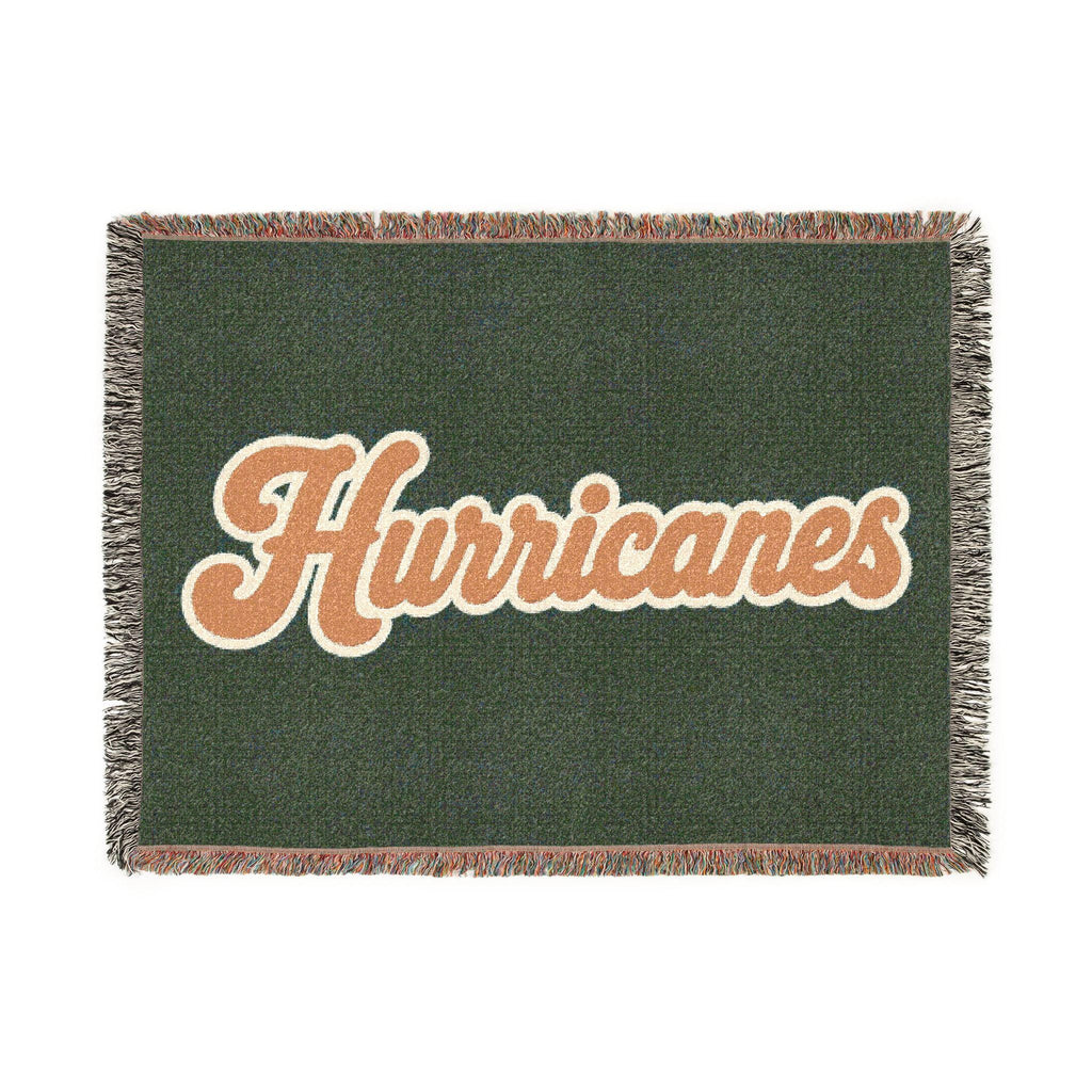 Hurricanes Script Logo Woven Blanket | Team Script Throw
