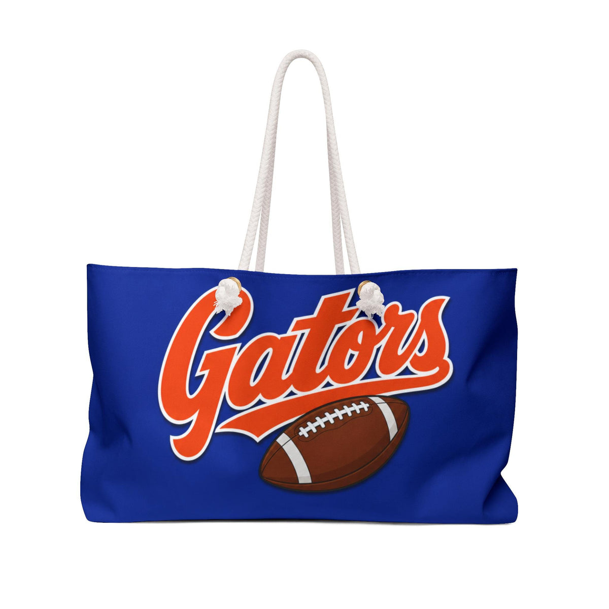 Gators Football Weekender Bag | Large Travel Tote, Blue Orange