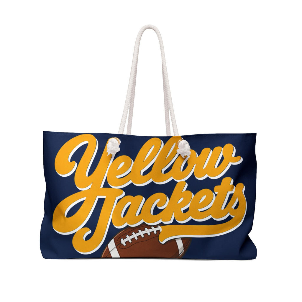 Yellow Jackets Football Script Weekender bag | Team Sports Travel Tote