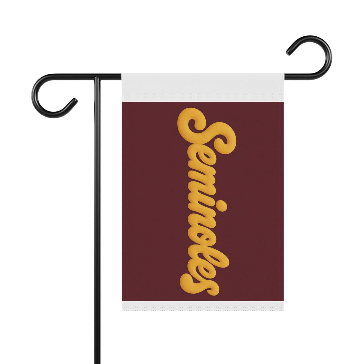 Seminoles Vertical Script Garden Flag | House Banner, Garnet Gold