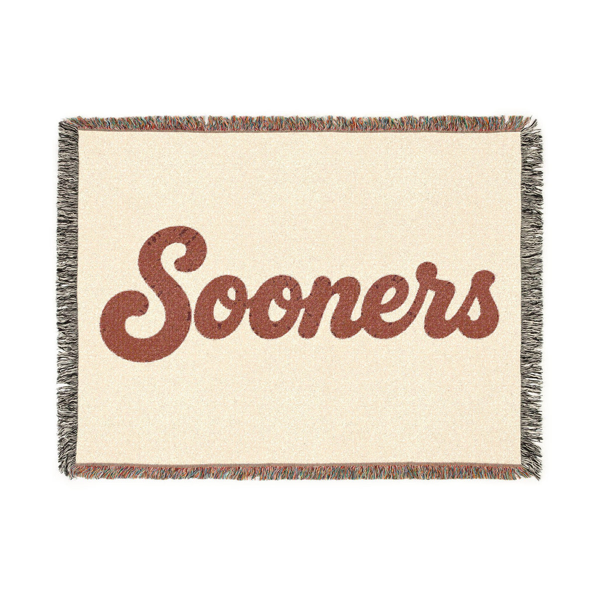 Sooners Woven Blanket | Retro Script Team Throw