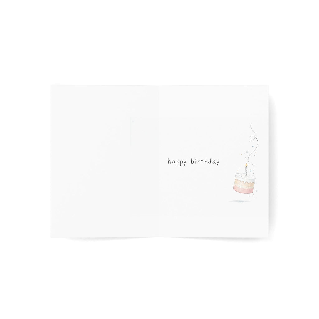 Cake Now Quack Later duck illustration Greeting Card