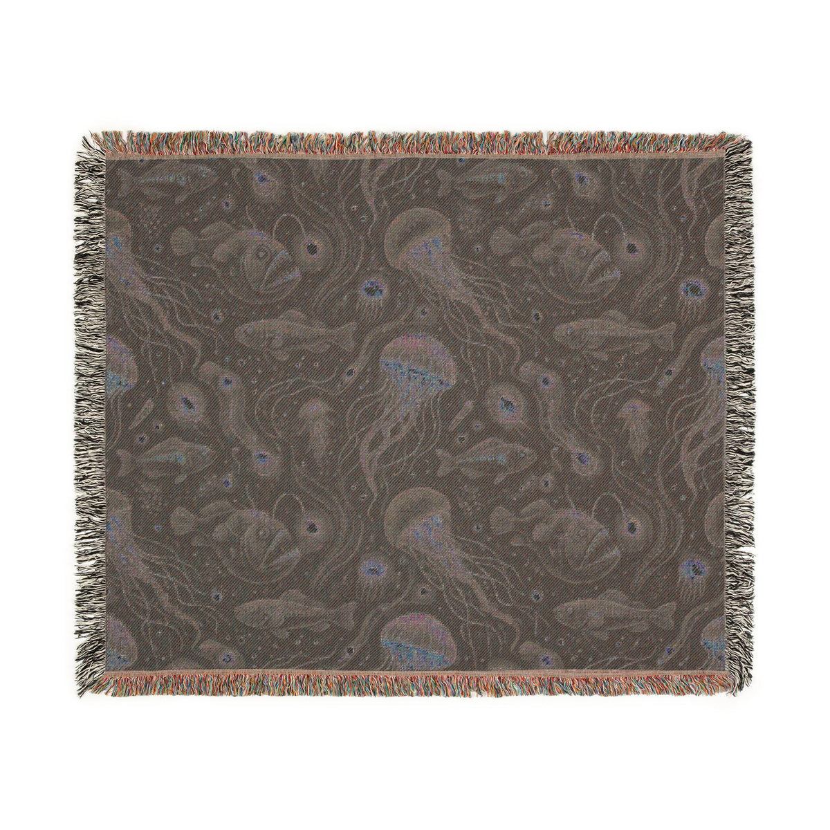 Jellyfish Night Sky Woven Blanket | Ocean Constellation Throw