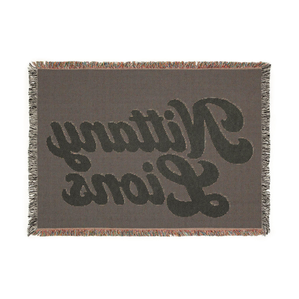 Nittany Lions Woven Blanket | Collegiate Script Throw, Reversible Tassel Edge