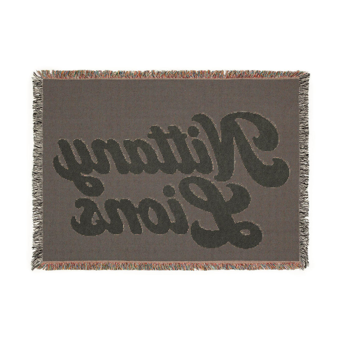 Nittany Lions Woven Blanket | Collegiate Script Throw, Reversible Tassel Edge