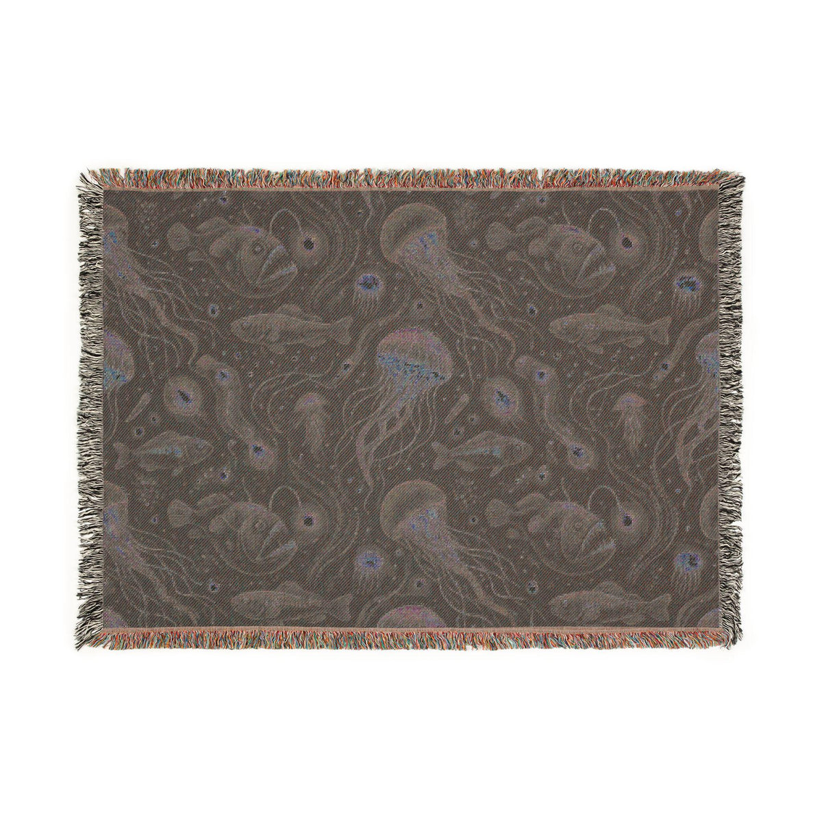 Jellyfish Night Sky Woven Blanket | Ocean Constellation Throw