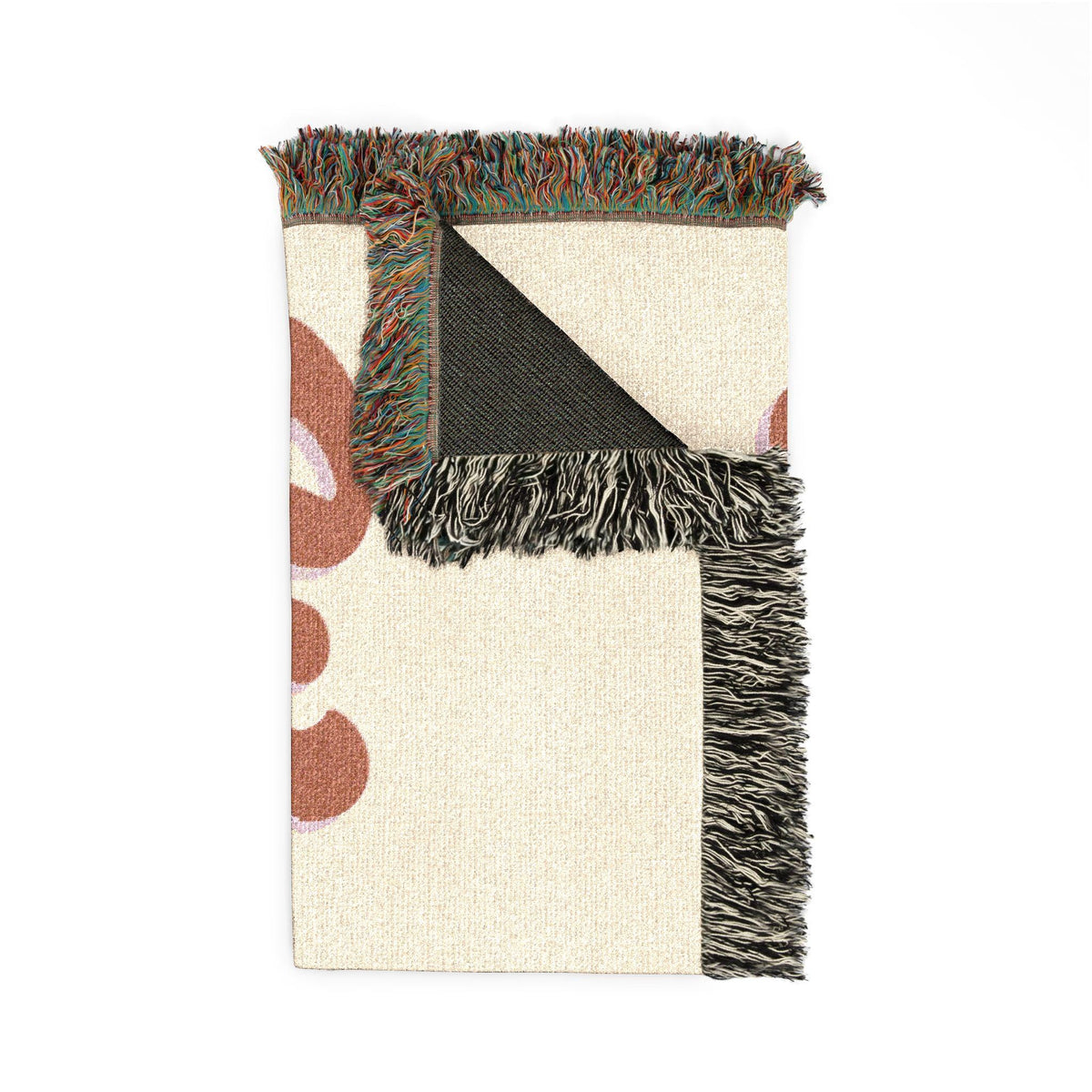 Wolfpack Retro Script Woven Blanket | 100% Cotton Throw with Fringe