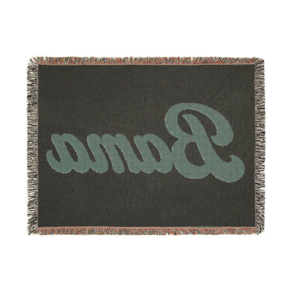 Bama script logo Woven Blanket | collegiate throw, team name tapestry
