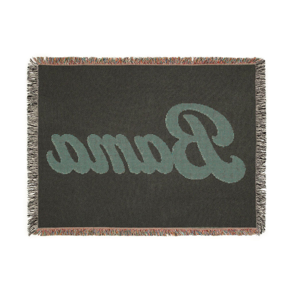 Bama script logo Woven Blanket | collegiate throw, team name tapestry