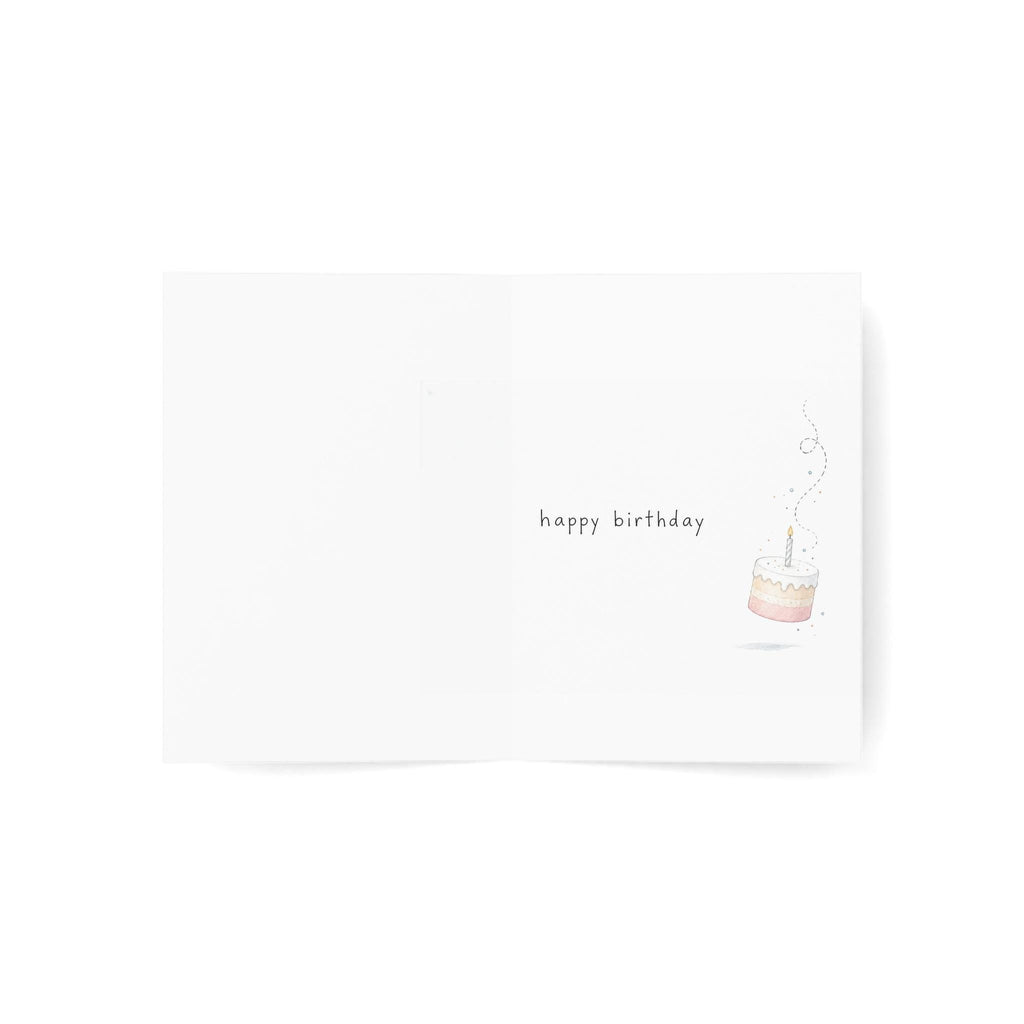 Watercolor Duck Birthday Card: Aging with Charm, Confetti Accents