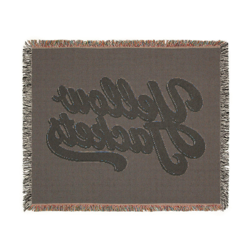 Yellow Jackets Script Logo Woven Blanket | Team Spirit Throw