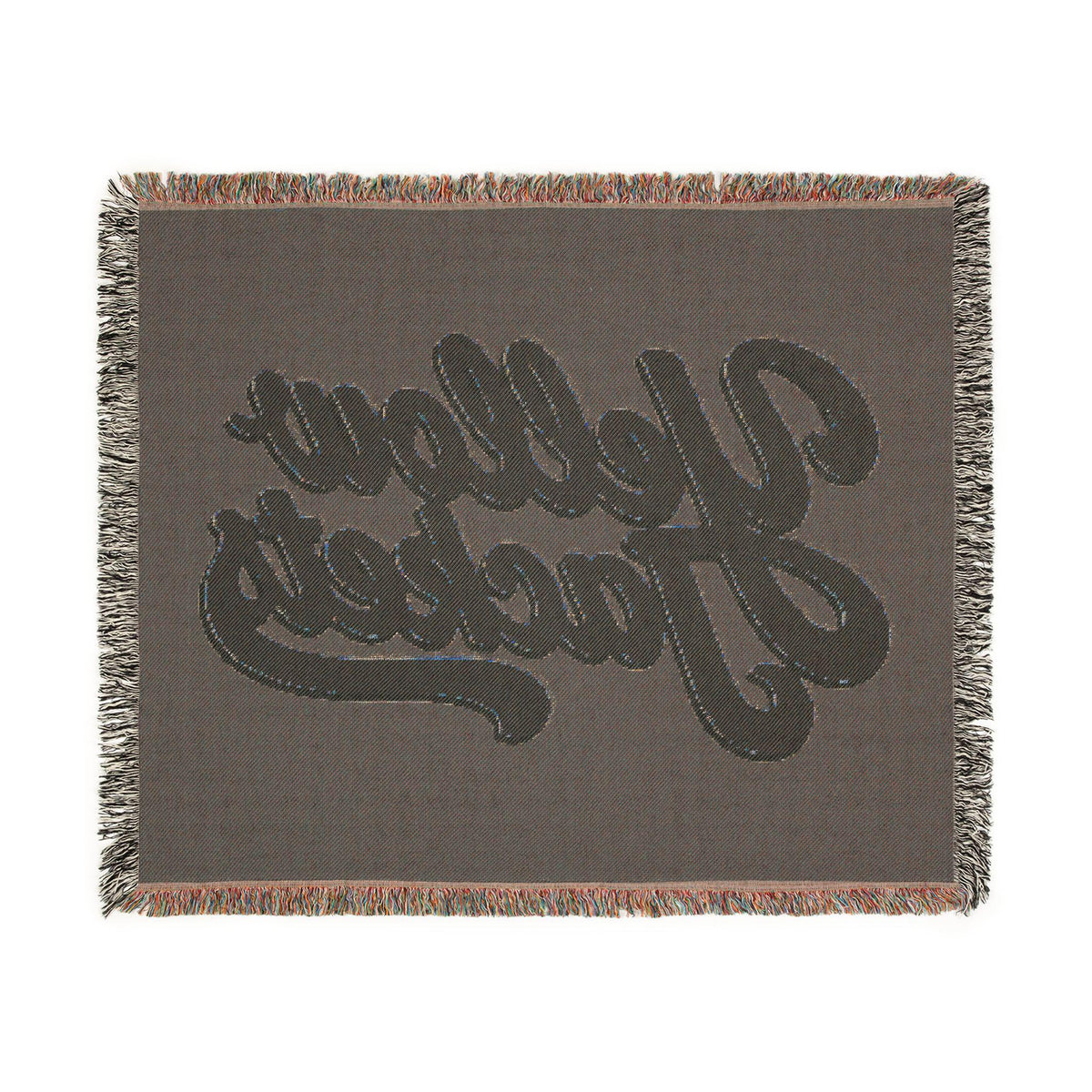 Yellow Jackets Script Logo Woven Blanket | Team Spirit Throw