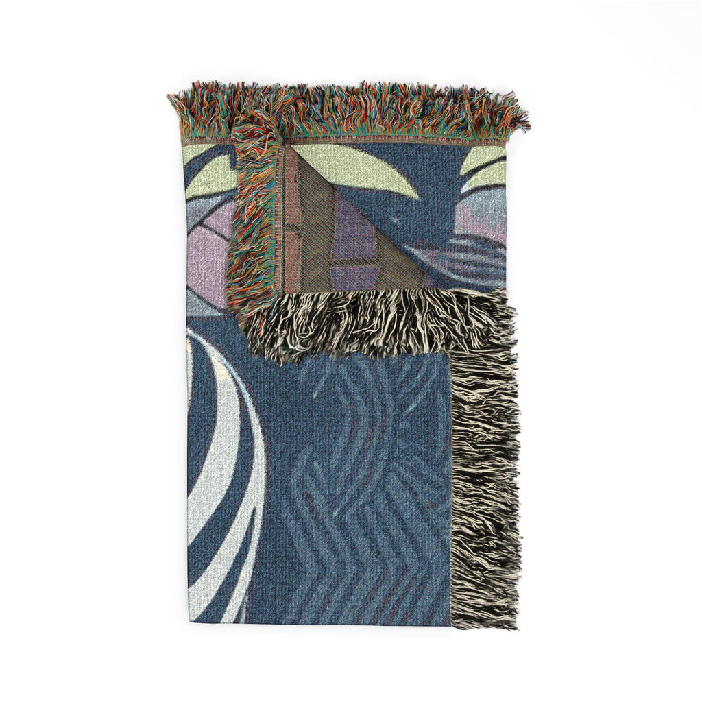 Zebra Jungle Woven Blanket | Tropical Safari Throw