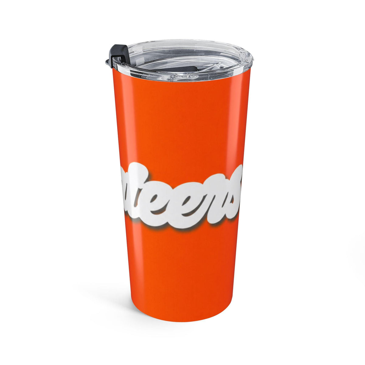 Retro Script Name Tumbler | Volunteers Orange 20oz Travel Cup