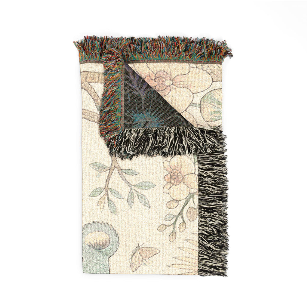 Koala Forest Illustration Woven Blanket | Botanical Animal Throw
