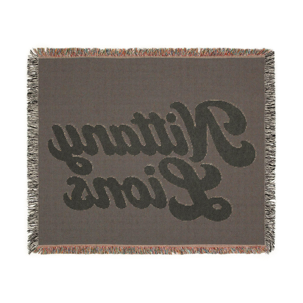 Nittany Lions Woven Blanket | Collegiate Script Throw, Reversible Tassel Edge