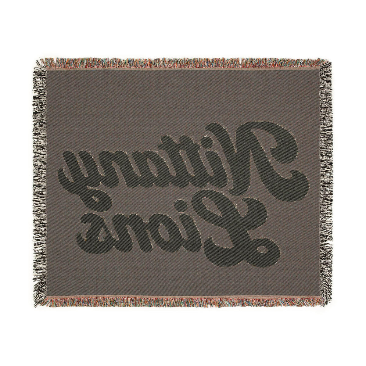 Nittany Lions Woven Blanket | Collegiate Script Throw, Reversible Tassel Edge