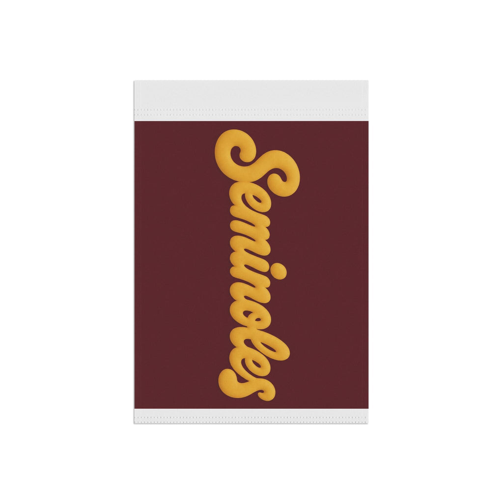 Seminoles Vertical Script Garden Flag | House Banner, Garnet Gold