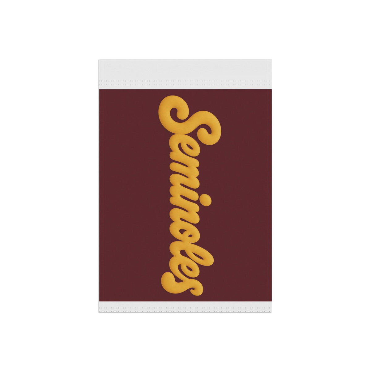 Seminoles Vertical Script Garden Flag | House Banner, Garnet Gold