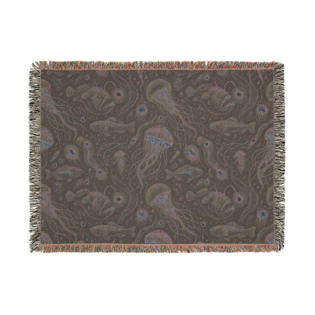 Jellyfish Night Sky Woven Blanket | Ocean Constellation Throw