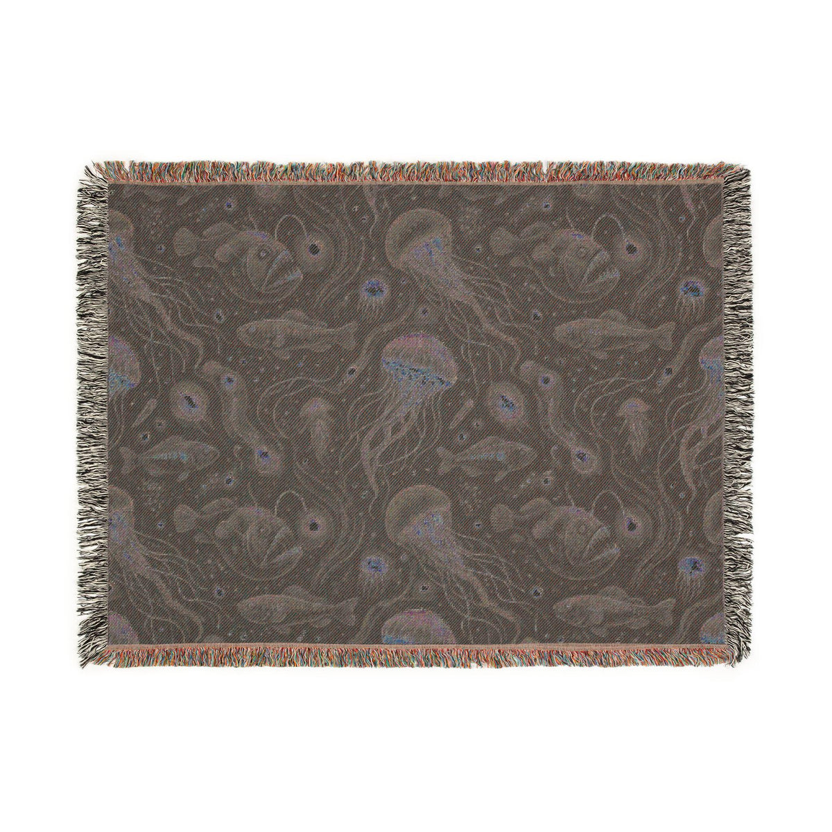 Jellyfish Night Sky Woven Blanket | Ocean Constellation Throw