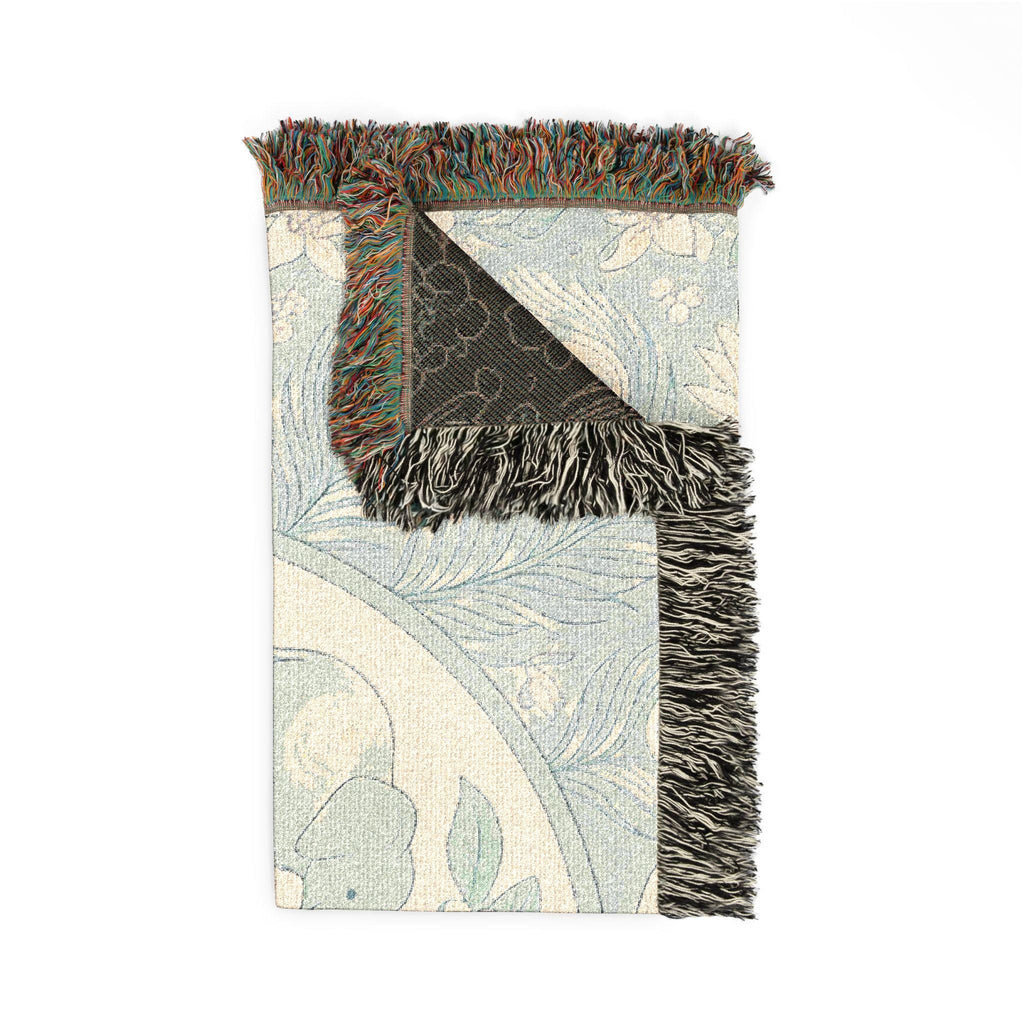 Elephant Medallion Woven Blanket | Boho Floral Throw