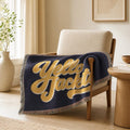 Yellow Jackets Script Logo Woven Blanket | Team Spirit Throw