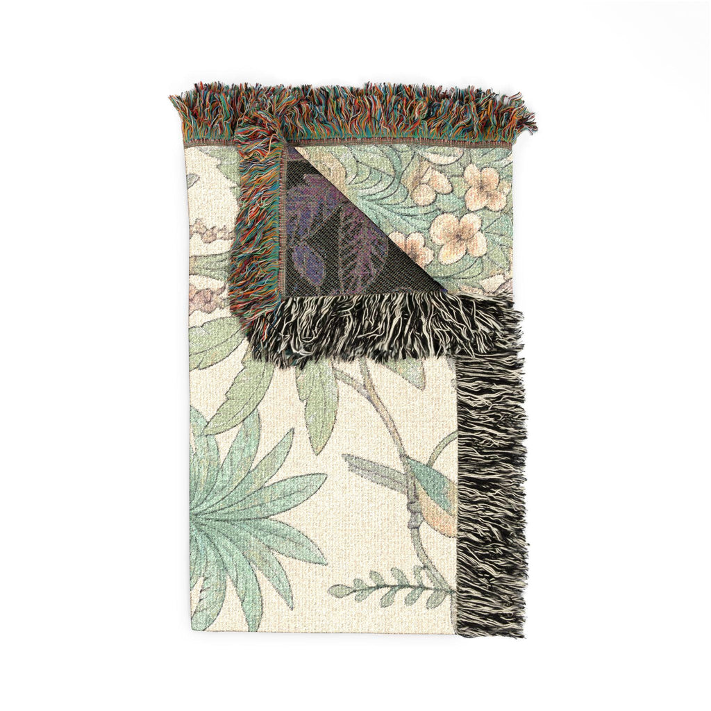 Koala Jungle Woven Blanket | Reversible Palm Tree Animal Throw